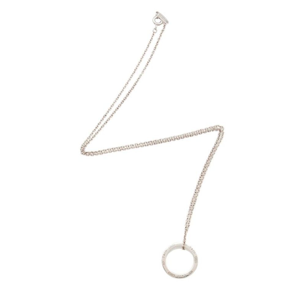 Tiffany & Co. Sterling Silver 1837 Circle Necklace